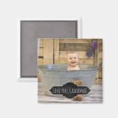 愛おばあちゃん |インスタカスタムグラムベビー写真 マグネット (正面/裏面)