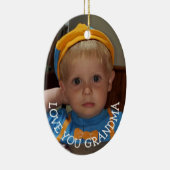 愛おばあちゃん、クリスマスのクリスマスプレゼント セラミックオーナメント (右)