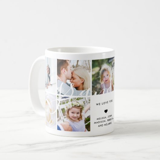 愛おばあちゃん | フォトギフト書道文字 コーヒーマグカップ (正面左)