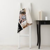 愛おばあちゃん |フォトコラージュのモノグラム シェルパブランケット (インサイチュ)