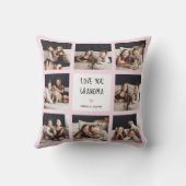 愛おばあちゃん |フォトコラージュ手書き文字 クッション (裏面)