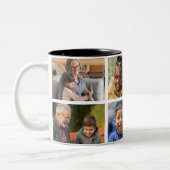 愛おばあちゃん |フォトコラージュ&文字 ツートーンマグカップ (左)