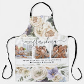 愛おばあちゃん |フローラ3枚のコラージュ エプロン (正面)