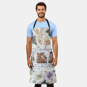 愛おばあちゃん |フローラ3枚のコラージュ エプロン (着用した状態)