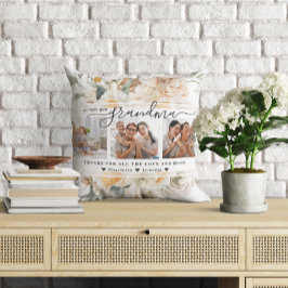 愛おばあちゃん |フローラ3枚のコラージュ クッション