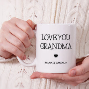 愛おばあちゃん  写真の手書き文字 コーヒーマグカップ