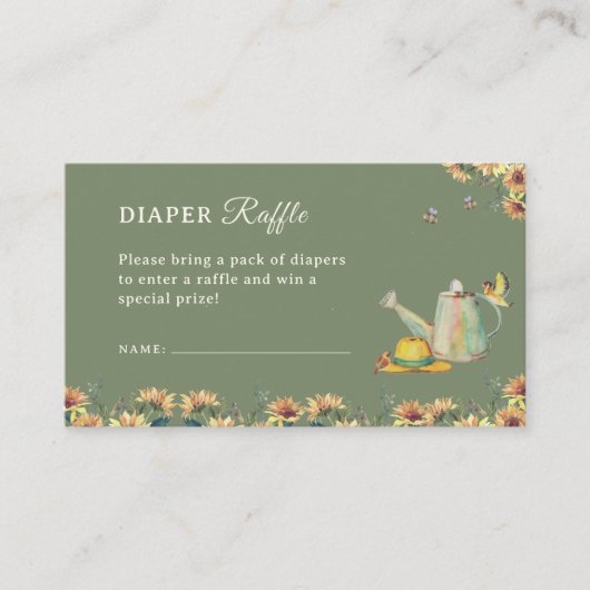 愛おむつラッフルエンクロージャカードで成長 エンクロージャーカード (正面)