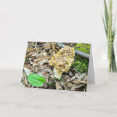 愛おもしろいしてるロマンチックなキノコのユーモア カード (正面)