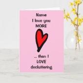 愛おもしろいするバレンタインデー カード (黄色い花)