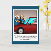 愛おもしろいと結婚のユーモアあいさつ空白のきカード カード (黄色い花)