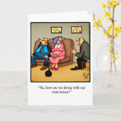 愛おもしろいと結婚のユーモアのグリーティングカード カード (黄色い花)