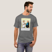 愛おもしろいと結婚のユーモアのシャツ Tシャツ (正面フル)