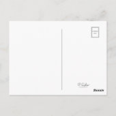 愛おもしろいのモダン魚の型 ポストカード (裏面)