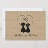 愛おもしろいのラバ結婚ラ 招待状 (裏面)