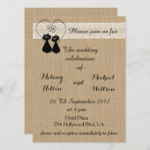 愛おもしろいのラバ結婚ラ 招待状 (正面/裏面)