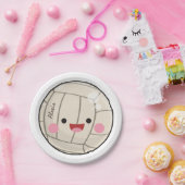 愛おもしろいらしいバレーボールかわいいボールキッドの名前 ペーパープレート (パーティー)