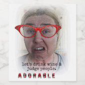 愛おもしろいらしいワインラベル！ ワインラベル (シングルラベル)