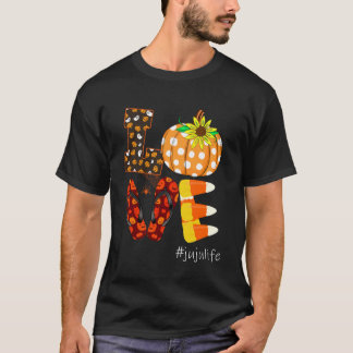 愛おもしろいジュライフパンプキンビーチサンダルジュジュライフH Tシャツ