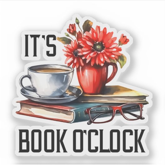 愛おもしろい人の本読を読む シール (正面)