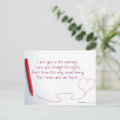 愛おもしろい恋しく思と戦いの歌 ポストカード (スタンド正面)