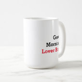 愛おもしろい感動的男の子コーヒーマグ コーヒーマグカップ (正面右)