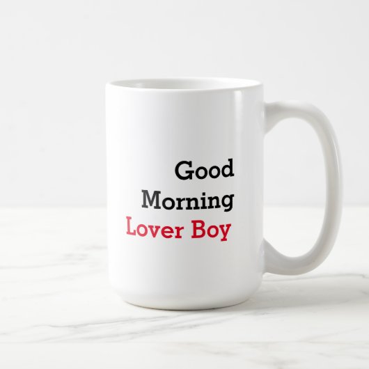 愛おもしろい感動的男の子コーヒーマグ コーヒーマグカップ (右)