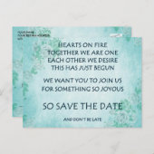 愛おもしろい詩はがき詩を保存 案内ポストカード (正面/裏面)