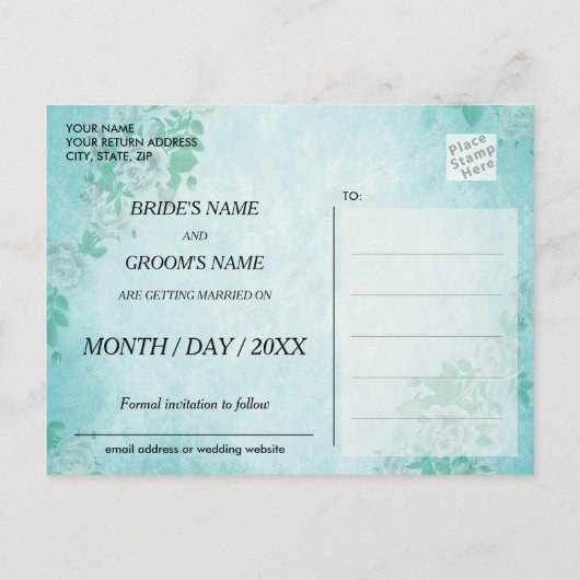 愛おもしろい詩はがき詩を保存 案内ポストカード (裏面)