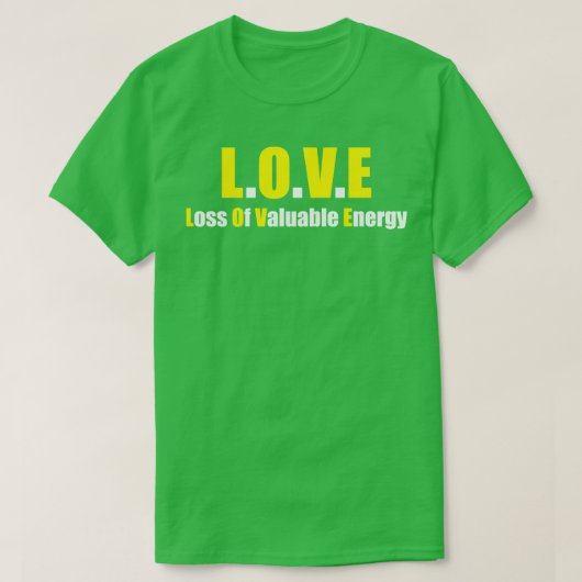 愛おもしろい頭字語1 Tシャツ (デザイン正面)