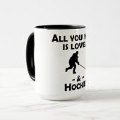愛およびホッケー マグカップ (正面左)