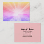 愛およびライトを放射する*~*エネルギー治療手 名刺 (正面/裏面)