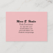 愛およびライトを放射する*~*エネルギー治療手 名刺 (裏面)