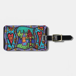 愛およびワイン ラゲッジタグ