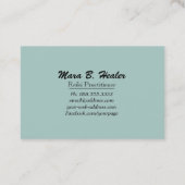 愛および光エネルギーを放射する*~*の治療師手 名刺 (裏面)