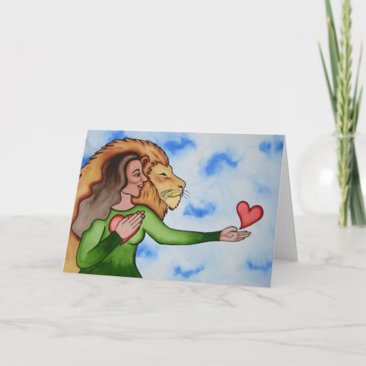 愛および勇気のハートから話すこと カード (正面)