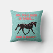 愛および子馬 クッション (裏面)