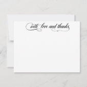 愛および感謝を使って サンキューカード (裏面)