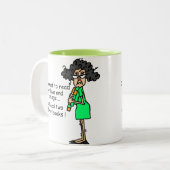 愛および結婚のユーモア ツートーンマグカップ (正面左)