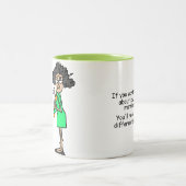 愛および結婚のユーモア ツートーンマグカップ (中央)