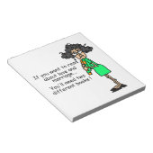 愛および結婚のユーモア ノートパッド (アングル)