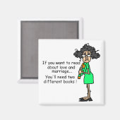 愛および結婚のユーモア マグネット (正面/裏面)