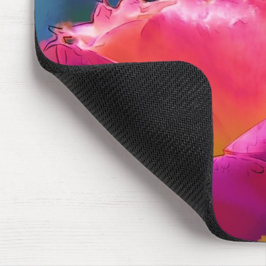 愛お互いに水の色のバラ開花マウスパッド マウスパッド (コーナー)