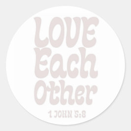 愛お互いのステッカー、結婚式の招待、信仰 ラウンドシール