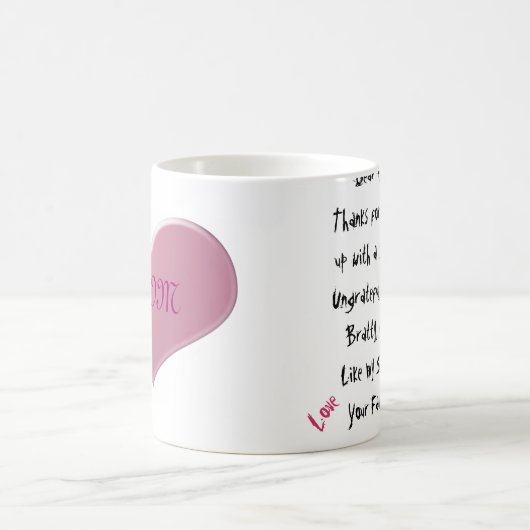 愛お気に入りの!ママママグ コーヒーマグカップ (中央)