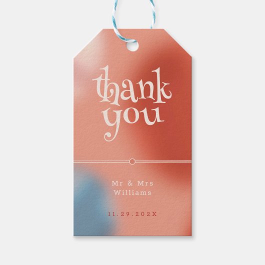 愛お洒落の泡：おとぎ話結婚の ギフトタグ (正面)