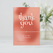 愛お洒落の泡：おとぎ話結婚の サンキューカード (スタンド正面)