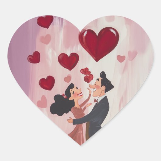 愛お洒落の空気 ハートシール (正面)