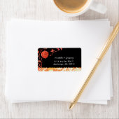 愛お洒落の鳥の結婚住所 ラベル (インサイチュ)