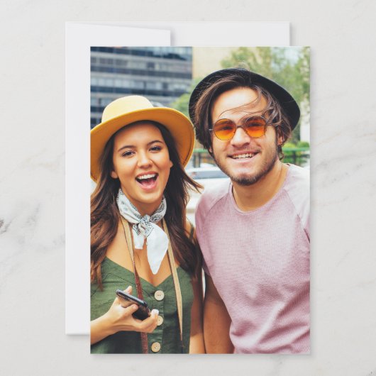 愛お洒落カラフル鳥のカップルがシャワー 招待状 (裏面)