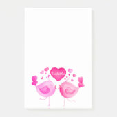 愛お洒落鳥名前をカスタムする投稿itメモ ポストイット (正面)